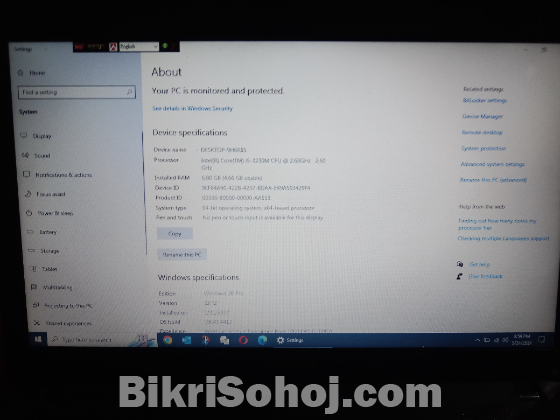 Toshiba core i5 3rd gen